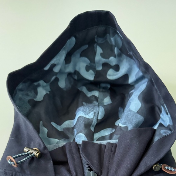 Reddy Navy Blue Camo Lined Dog surplus hooded jacket NWT - Picture 4 of 14